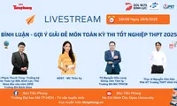 [TRỰC TIẾP] Gợi ý Giải đề Toán thi tốt nghiệp THPT 2025
