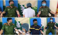 7 cán bộ công an hiến máu cứu bệnh nhân nguy kịch