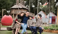Đan Lê-Khải Anh viên mãn bên hai con trai