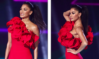 Giọng ca Mỹ Nicole Scherzinger bốc lửa với đầm đỏ ôm sát tôn đường cong