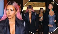 Chị em nhà Kim Kardashian mặc gợi cảm dạo phố đêm ở Tokyo