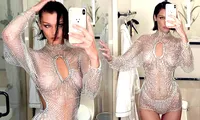 Bella Hadid mặc xuyên thấu tôn đường cong &apos;nảy lửa&apos;