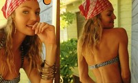 Candice Swanepoel &apos;đốn tim&apos; quý ông với loạt ảnh bikini rực lửa