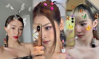 Chi Pu và hội bạn &apos;cánh bướm&apos; đua nhau thử thách son môi khoe vai thon