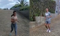 Rủ nhau chạy bộ, Ronaldo khen người yêu là &apos;bạn tập xinh đẹp&apos;