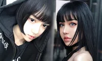 Ngỡ ngàng mặt mộc của &apos;búp bê sống&apos; Kina She với vẻ đẹp siêu thực