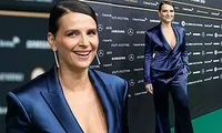 Minh tinh Pháp U60 Juliette Binoche không nội y táo bạo dự chiếu phim