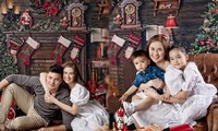 Ảnh Giáng sinh ấm áp lung linh của gia đình &apos;Mỹ nhân đẹp nhất Philippines&apos;
