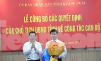 Công bố các quyết định về công tác cán bộ tỉnh Quảng Ngãi