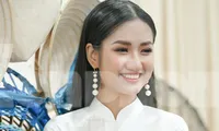 Nguyễn Thanh Hà xuất hiện sau đăng quang Hoa hậu Môi trường Thế giới 2023