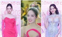 Dàn Hoa hậu, Á hậu &apos;đọ sắc&apos; trên thảm đỏ họp báo khởi động &apos;Hoa hậu Việt Nam 2024&apos;