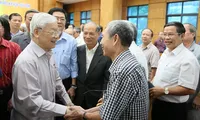 Tổng Bí thư, Chủ tịch nước tiếp xúc cử tri (ảnh Như Ý)