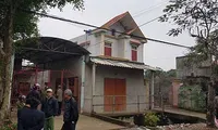 Căn nhà hai tầng nơi xảy ra án mạng