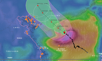 Bão số 1 di chuyển rất nhanh, cường độ rất mạnh, đổ bộ ngay chiều mai