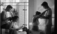 Ngô Thanh Vân và ông xã Huy Trần chia sẻ loạt ảnh đầy cảm xúc, tiết lộ những điều đặc biệt trong hành trình làm mẹ