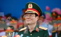 Đại tướng Nguyễn Tân Cương thị sát hợp luyện diễu binh, diễu hành chuẩn bị đại lễ 30/4