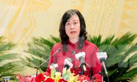 Bà Đào Hồng Lan, Phó Bí thư Thường trực Tỉnh ủy Bắc Ninh khóa XIX được giới thiệu để bầu làm Bí thư Tỉnh ủy Bắc Ninh nhiệm kỳ XX. Ảnh: Nguyễn Thắng