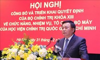 Cơ cấu tổ chức, bộ máy Học viện Chính trị quốc gia Hồ Chí Minh sau tinh gọn