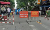 Một điểm phong tỏa liên quan COVID-19 (ảnh: HCDC)