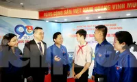 Bí thư Thứ nhất T.Ư Đoàn Nguyễn Anh Tuấn trong chương trình đối thoại chiều 16/3. Ảnh: Như Ý