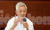 Ông Đinh Đăng Minh chia sẻ tại lễ trao giải. Ảnh: Như Ý