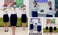 Nhân viên ngân hàng bắt trend &apos;vũ điệu đi bầu&apos;