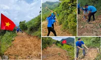 Nhiều công trình, phần việc được thực hiện trong Ngày chủ nhật xanh. Ảnh: TĐHG