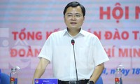 Anh Nguyễn Anh Tuấn phát biểu tại hội nghị. Ảnh: Xuân Tùng