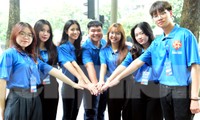 Tình nguyện viên, liên lạc viên ra quân phục vụ Hội nghị Nghị sĩ trẻ toàn cầu lần thứ 9