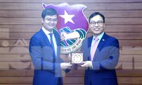 Bí thư thứ nhất T.Ư Đoàn Bùi Quang Huy tiếp Đại sứ đặc mệnh toàn quyền Hàn Quốc tại Việt Nam
