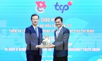 Bí thư thứ nhất Trung ương Đoàn Bùi Quang Huy tiếp đoàn đại biểu Tập đoàn TCP