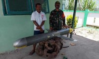 Vật thể bí ẩn được ngư dân Indonesia tìm thấy ngày 2/12/2020.