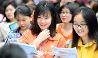 Sinh viên trường ĐH Ngoại ngữ - ĐHQG Hà Nội. ẢNh: DƯƠNG TRIỀU