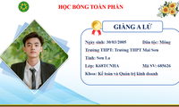 Giàng A Lử: Học viện Nông nghiệp Việt Nam thắp sáng ước mơ phục vụ quê hương