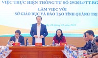 Bộ GD – ĐT kiểm tra việc thực hiện thông tư 29 tại Quảng Trị: Quyết liệt quản lý dạy thêm, học thêm