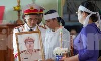 Phút tiễn biệt Trung tá CSGT hy sinh khi chặn bắt xe chở ma tuý ở Long An