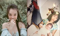 Hiền Thục lần đầu chia sẻ ảnh tuổi đôi mươi bên con gái nhỏ 1 tháng tuổi