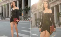 Mai Phương Thuý khoe chân dài miên man trên phố khiến fans ngây ngất