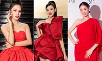 Đỗ Thị Hà diện váy đỏ rực khoe chân dài miên man, đọ sắc đàn chị Tiểu Vy-Hà Kiều Anh