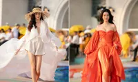 Đỗ Mỹ Linh, Lương Thuỳ Linh đọ chân dài miên man trên sàn diễn khiến fans ngây ngất 