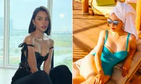Tiểu Vy mặc áo corset trễ nải nóng bỏng, Hà Kiều Anh diện áo tắm sexy &apos;đỉnh cao&apos; ở tuổi 45