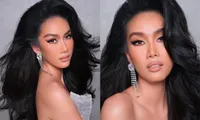 Á hậu Phương Anh học make-up để thi Hoa hậu Quốc tế