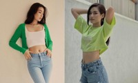 Đỗ Mỹ Linh, Đỗ Thị Hà &apos;lăng xê&apos; mốt mặc crop-top, khoe vòng eo sexy khiến fans mê mẩn