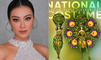 Độc đáo trang phục dân tộc lấy cảm hứng từ bánh tét của Kim Duyên ở Miss Universe 2021 