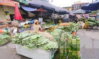 Chợ lá dong lâu đời nhất Thủ đô vắng khách, đìu hiu ngày cận Tết