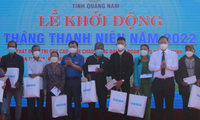 Ra quân Tháng Thanh niên 2022 tại Quảng Nam. Ảnh H. Văn