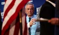 Ứng viên tổng thống độc lập Robert F. Kennedy Jr vận động tranh cử tại Oakland, California, ngày 26/3. (Ảnh: Bloomberg)