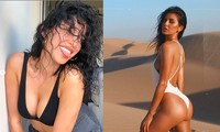 Nicole Williams khoe tóc xoăn tự làm nhưng vòng 1 căng đầy mới gây chú ý