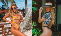 Mê mẩn ngắm mẫu nội y 9x Cindy Prado với áo tắm cắt xẻ, lộ chân ngực