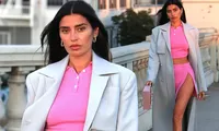 Nàng WAG nóng bỏng Nicole Williams mặc cắt xẻ, đẹp như fashionista trên phố